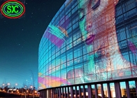 P5 οθόνη 6000 των RGB διαφανών οδηγήσεων παραθύρων γυαλιού τσιπ Cree φωτεινότητας ψειρών