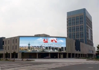 Οι υψηλές φωτεινότητας 7500nits των υπαίθριων P10 οδηγήσεων οθόνες διαφήμισης επίδειξης γιγαντιαίες καθόρισαν την εγκατάσταση για τη κοινωνική υπηρεσία