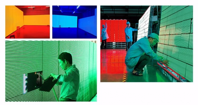 Επίδειξη P2.6 P2.9 P3.91 P4.81 P5.95 P6.25 των τηλεοπτικών τοίχων σκηνικής οθόνης πλήρων χρώματος εσωτερικών υπαίθριων οδηγήσεων ενοικίου