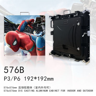 P3 εσωτερικό οδηγημένο ενοίκιο ψήφισμα IP43 γραφείου 4K αλουμινίου ρίψεων κύβων οθόνης