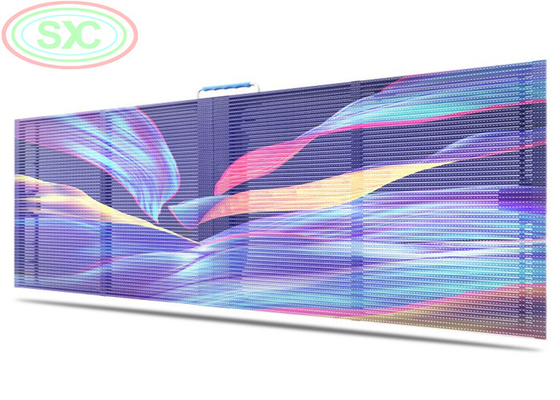 Διαφανές Διαφανές LED Video Wall P3.91 εσωτερικό Led Mesh Κεραμίδας Σημάδια Εμφάνιση LED Screen