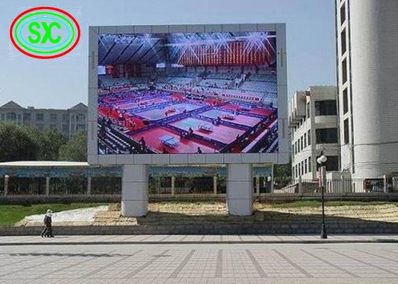 Αντι-UV πίνακας διαφημίσεων των υπαίθριων P6 οδηγήσεων πλήρης-χρώματος με τις στήλες για την εμπορική διαφήμιση