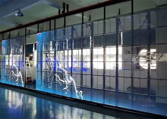 Διαφανής οθόνη LED, εσωτερική διαφανής οθόνη LED