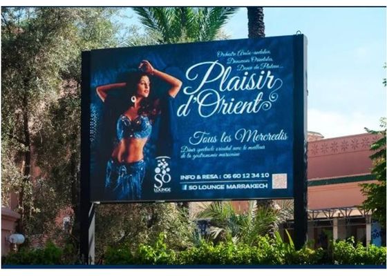 P6 Εξωτερικό πλήρες χρώμα Διαφήμιση κτιρίων LED οθόνη 5500cd/M2 φωτεινότητα IP65 Αδιάβροχο