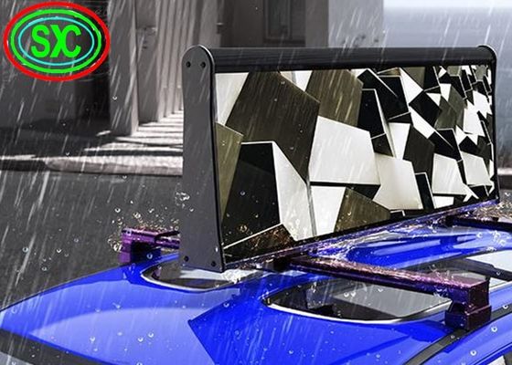 Εξωτερικό πλήρες χρώμα Διπλό πλευρικό ταξί P5 Διαφήμιση LED οθόνη Οροφή αυτοκινήτου Πυροσβεστική