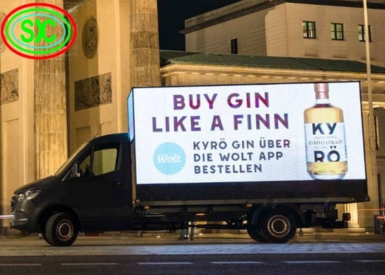 P4 Πλήρης χρώσης υψηλής φωτεινότητας οθόνη LED αυτοκινήτου πλήρης χρώσης