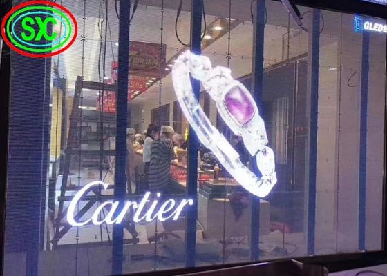 Καλή τιμή Αλουμινένιο ντουλάπι Αδιάβροχη Διαφανής οθόνη LED Ελαφρύ και ανθεκτικό για εξωτερικούς εύκολη εγκατάσταση σε απευθείας σύνδεση