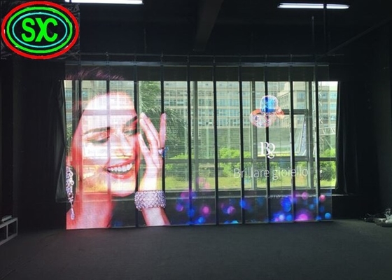 0.2KG/PC Μονάδα βάρος Αλουμινίου Διαφανής οθόνη LED με υλικό αλουμινίου ντουλάπι
