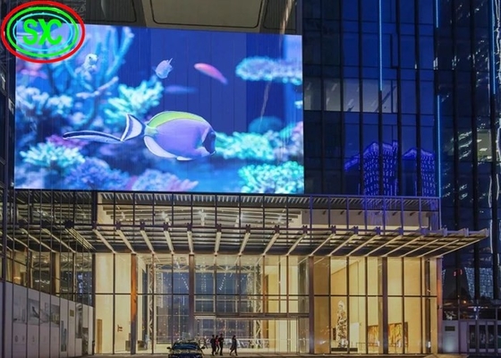 Αδιάβροχη πλήρης χρώσης διαφανής οθόνη LED υψηλής ανάλυσης SMD1921 3 χρόνια εγγύηση