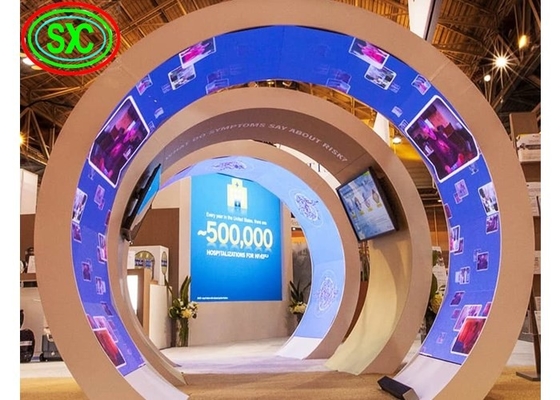 Ανθεκτικό ευέλικτο ευέλικτο σετ ταινιών LED οθόνη διαφήμιση τοίχος βίντεο SMD2525 1R1G1B Πίνακα σήμανσης