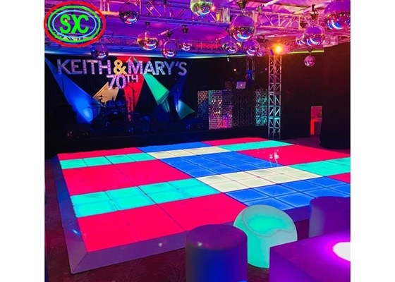 Κίνα SMD3535 Sound Active Dj Led Disco Dance Floor Θερματικές λευκές ακτίνες