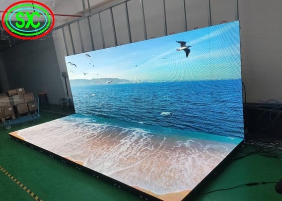 Κίνα SMD3535 Sound Active Dj Led Disco Dance Floor Θερματικές λευκές ακτίνες