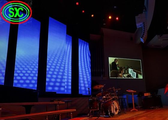 Υψηλές πλήρεις οδηγημένες Colorstage οθόνες P3.91 φωτεινότητας με το αργίλιο ρίψεων κύβων