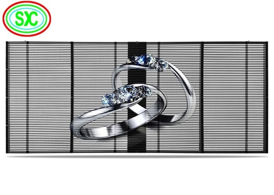 P3.91mm-7.82mm Διαφανείς οθόνες LED υψηλή φωτεινότητα πλήρες χρώμα