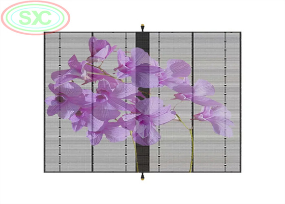 Κρεμαστικές οθόνες LED διαφανής οθόνη LED 1000*500MM ρυθμιζόμενη φωτεινότητα