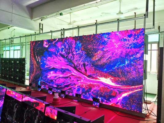 COB Fine Pitch 0.9mm Έγχρωμο Εσωτερικό LED Video Wall Panel IP43