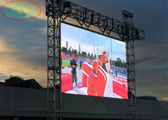 Π4 Αδιάβροχη πλήρης χρώσης εξωτερική οθόνη Led Die Cast Aluminum Iron/Steel Cabinet εξωτερική πλήρης χρώσης οθόνη LED