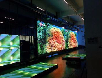 Εντός χώρου P6.25 LED Dance Floor διαδραστικό φορητό 3D αποτέλεσμα 25600 pixel φορητό LED dance floor