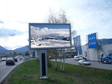 SMD 3535 P10 Εξωτερική πλήρης χρώσης υδροστεγή οθόνη LED Πίνακα Super Clear Vision