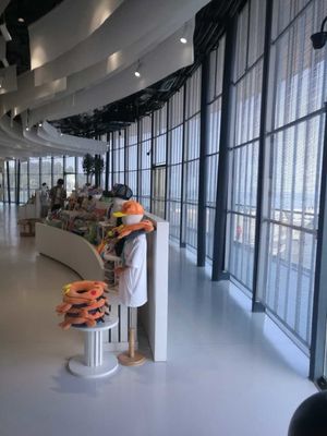 HD πλήρης χρώματος βίντεο διαφήμιση LED οθόνη G3.91-7.82 εσωτερική παράθυρο γυαλί διαφανής LED οθόνη