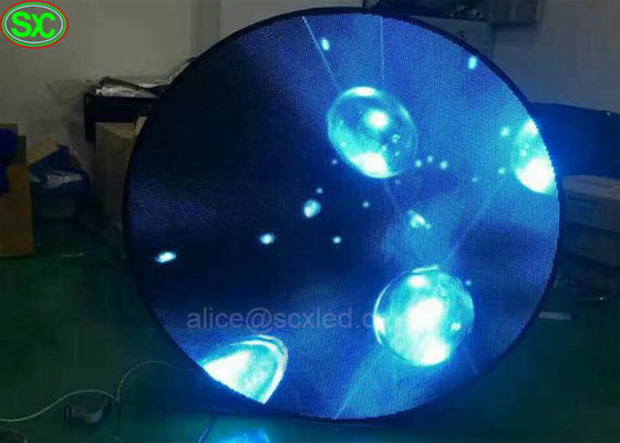 Εσωτερικό Π 4 στρογγυλό αιχμηρό βίντεο που διαφημίζει τις οθόνες των οδηγήσεων με το ολοκληρωμένο κύκλωμα CE UL MBI5124