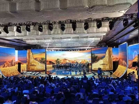 Υψηλής ποιότητας P3.91 Εσωτερική οθόνη Led σκηνή εκδήλωση ενοικίαση πλήρους χρώματος τοίχος βίντεο 7 τμήματα