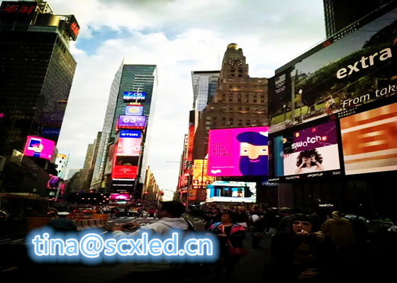 P10 Εξωτερική Οθόνη LED Διαφήμισης με Βήμα Εικονοστοιχείων 10mm, Αδιάβροχη IP65