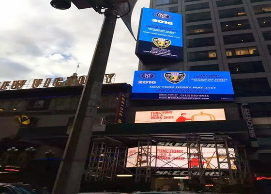 Εξωτερική οθόνη LED πλήρους χρώματος P10 IP65 Αδιάβροχη 10mm Pitch