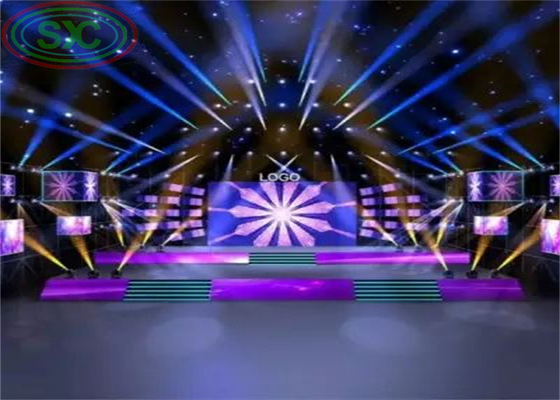 Ενδεχόμενα διαφημιστικά εργαλεία οθόνη LED εσωτερικών χώρων P3.91 οθόνη LED για θεατρικές εκπομπές φωτός