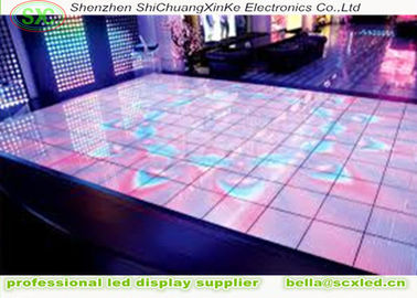 Αδιάβροχο RGB LED πάτωμα χορού με φωτεινότητα Epistar Chip Φωτιστικό φαινόμενο φωτισμού και προσαρμόσιμες ετικέτες