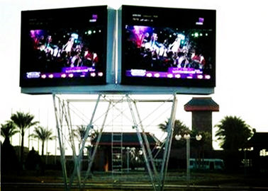 Εξωτερική διαφήμιση LED Πίνακας διαφημίσεων οδού P10 Πλήρης χρώσης LED οθόνες με στήλη