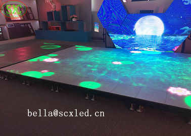 Εσωτερικός SMD3535 Sound Active Dj Led Disco Dance Floor Θερμός λευκός φακός