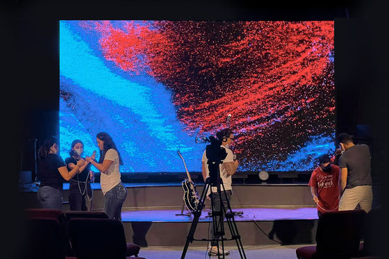 SMD2121 P4 Εσωτερικό RGB LED Σκηνή αλουμινίου πλήρους χρώματος οθόνης σταθερού σιδήρου και χάλυβα