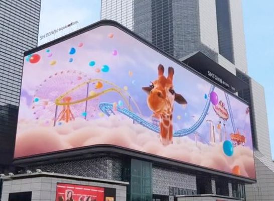 Καλή τιμή Εξωτερική καμπυλωτή οθόνη LED Ευέλικτη οθόνη πλήρους χρώματος Ultra Clear οθόνη γυμνού ματιού σε απευθείας σύνδεση
