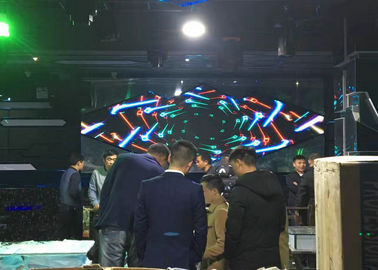 Υψηλής φωτεινότητας οθόνη LED πλήρους χρώματος ενοικίασης P6 σε αλουμίνιο χύτευσης, 64x32 κουκίδες