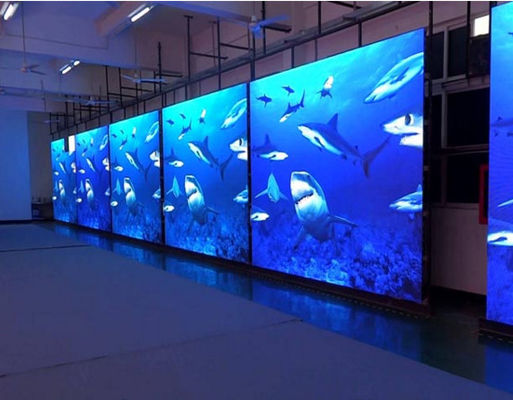 P3.91 Εσωτερική οθόνη LED 500x1000mm 5500Cd Φωτεινότητα εσωτερική έγχρωμη οθόνη led πλήρους χρώματος