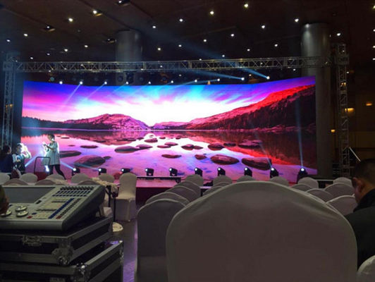 P3.91 Εσωτερική οθόνη LED 500x1000mm 5500Cd Φωτεινότητα εσωτερική έγχρωμη οθόνη led πλήρους χρώματος