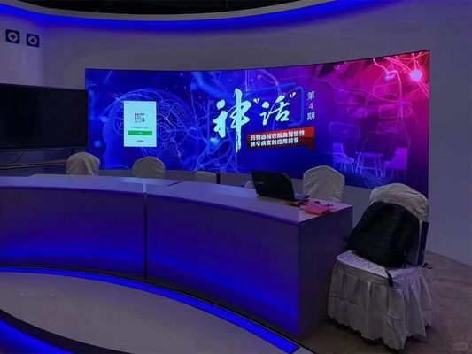 Καλή τιμή SMD2121 Εσωτερική σταθερή LED αποσυναρμολογήσιμη καμπυλωτή επιφάνεια 1024mm*1024mm Μέγεθος μονάδας σε απευθείας σύνδεση