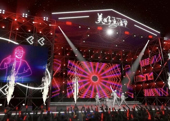 P6 SMD3528 Full Color Rental LED Video Wall/LED Video Display Panel 384mm X192mm Ηλεκτρονική οθόνη οθόνης