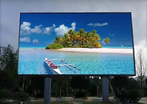 Πλήρης χρώσης LED Πίνακα P8 Εξωτερική οθόνη IP65 Υπερδιαφανές υλικό σιδηροειδούς ντουλάπις