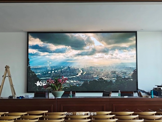 Εικονική οθόνη Iron Box / Rental Ultra HD Προσαρμόσιμη μικρού πλάτους εσωτερική οθόνη full color LED με ευρεία γωνία θέασης