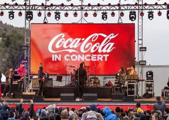 P6 Πνευματική οθόνη LED πλήρους χρώματος για ενοικίαση, διαφήμιση LED οθόνη Epistar LED chip