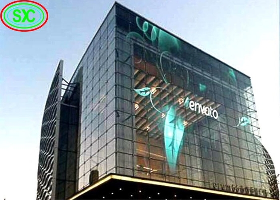 Διαφανές Διαφανές Led Video Wall P3.91 εσωτερικό Led Mesh Κεραμίδας Σημαιογραφία LED Screen