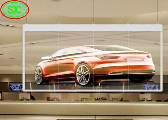 Διαφανής οθόνη LED υψηλής φωτεινότητας, πλήρους χρώματος, SMD2525, IP54, μεγάλη διάρκεια ζωής