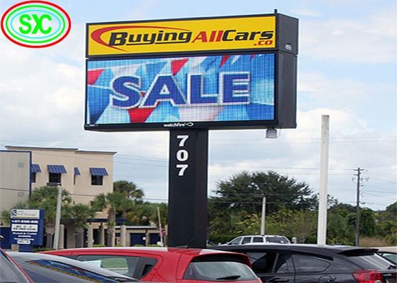 P10 Εξωτερική LED Πίνακα 10mm Pixel 50000cd φωτεινότητα