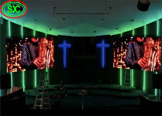 Υπερ-υψηλή φωτεινότητα P5 σκηνική οθόνη LED φόντου με δομή πολλαπλών βρόχων