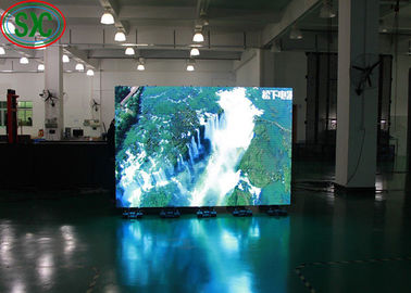 P6 Ενδοσωματική πλήρης χρωματική οθόνη LED από αλουμίνιο για εμπορικά κέντρα / αεροδρόμια, 384mmx192mm
