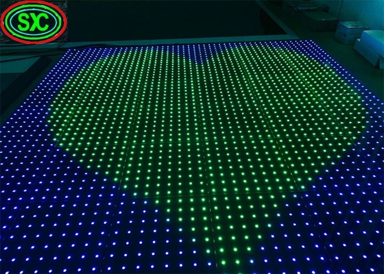 Επίσταρ LED Chip P6.67 Πλήρες χρώμα φωτεινό πάτωμα χορού Αδιάβροχο IP65 SMD Μονό και διχρώδες