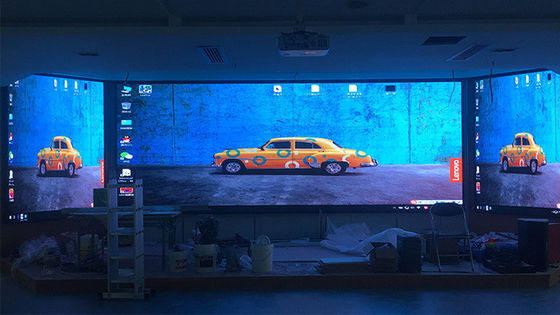 Κέντρο Εμπορίου ενοικίαση Εικονίδιο Κρεμασμένη σκηνή LED Φόντο COB P2 HD 128 * 64 Ανάλυση