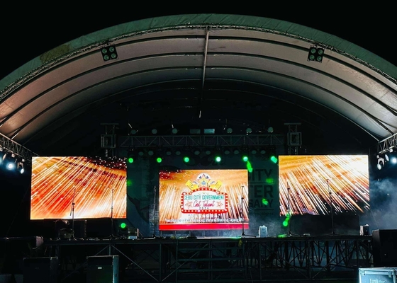 Εικονική οθόνη LED / λεπτή και ελαφριά οθόνη LED, προσαρμόσιμη μεγάλη οθόνη φεστιβάλ